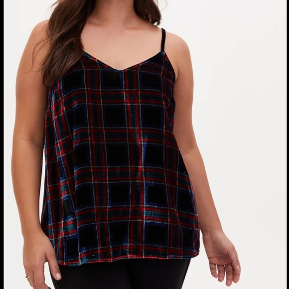 Torrid Sophie Dark Academia Whimsigoth Tartan multi plaid cami size 1X - Picture 9 of 9